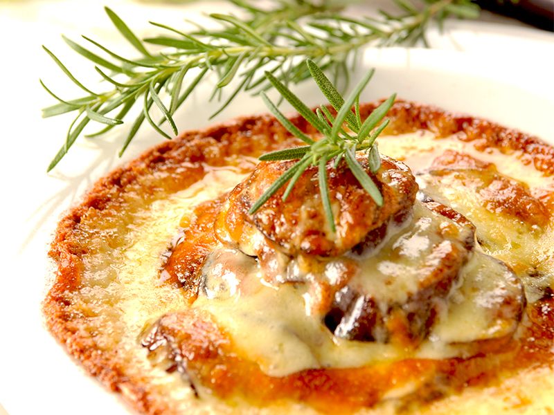 茄子焗烤素肉醬