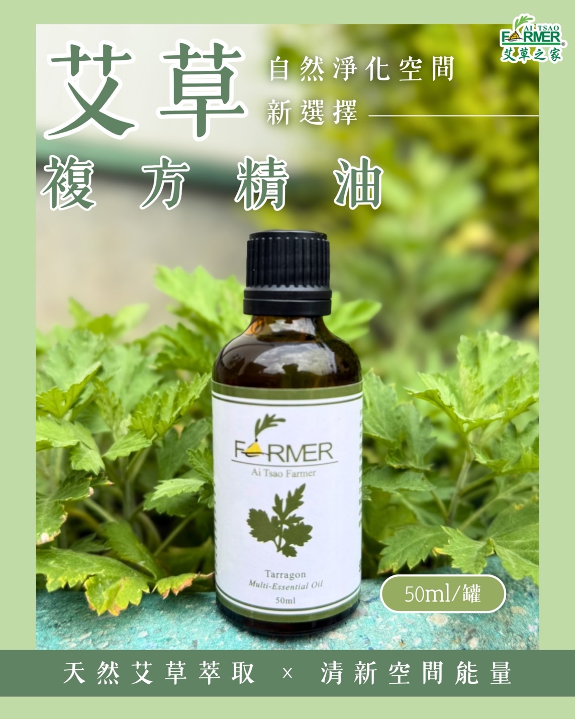 【艾草複方精油】50ml/瓶