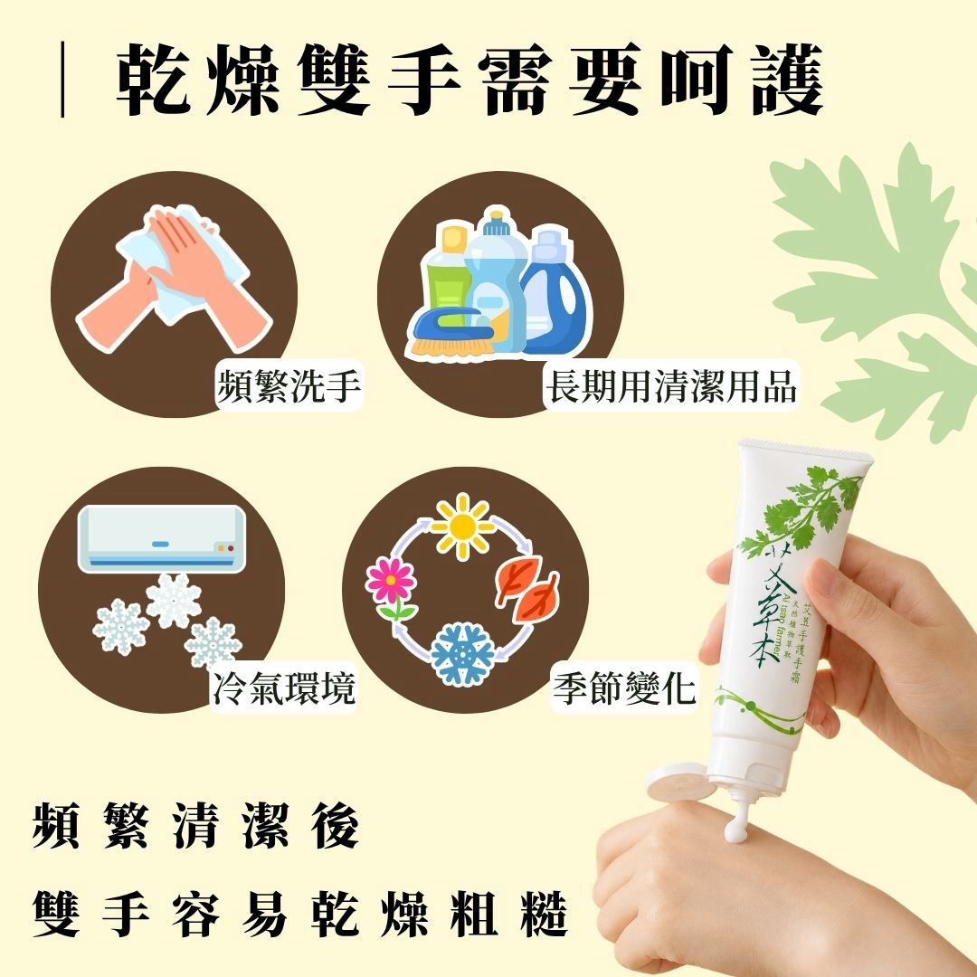 【艾玉手護手霜】50ml/條