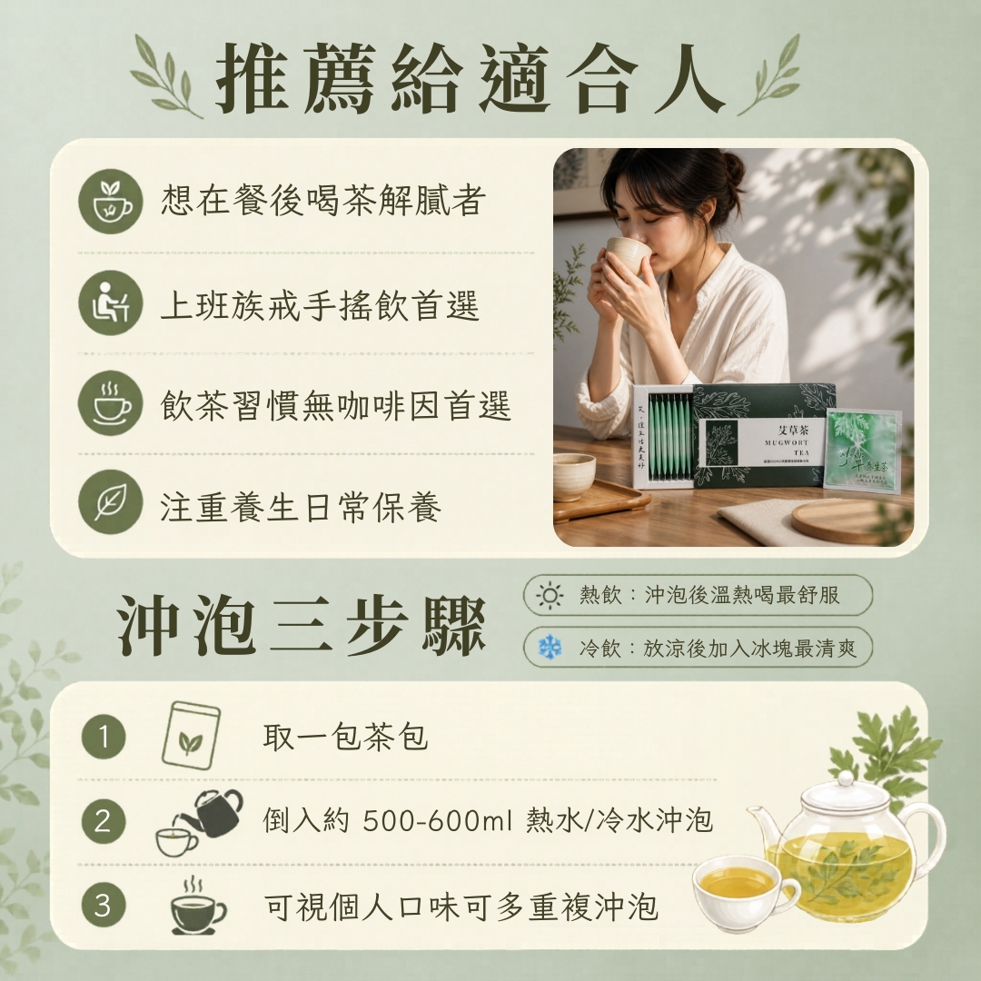 【艾草養生茶】20包/盒