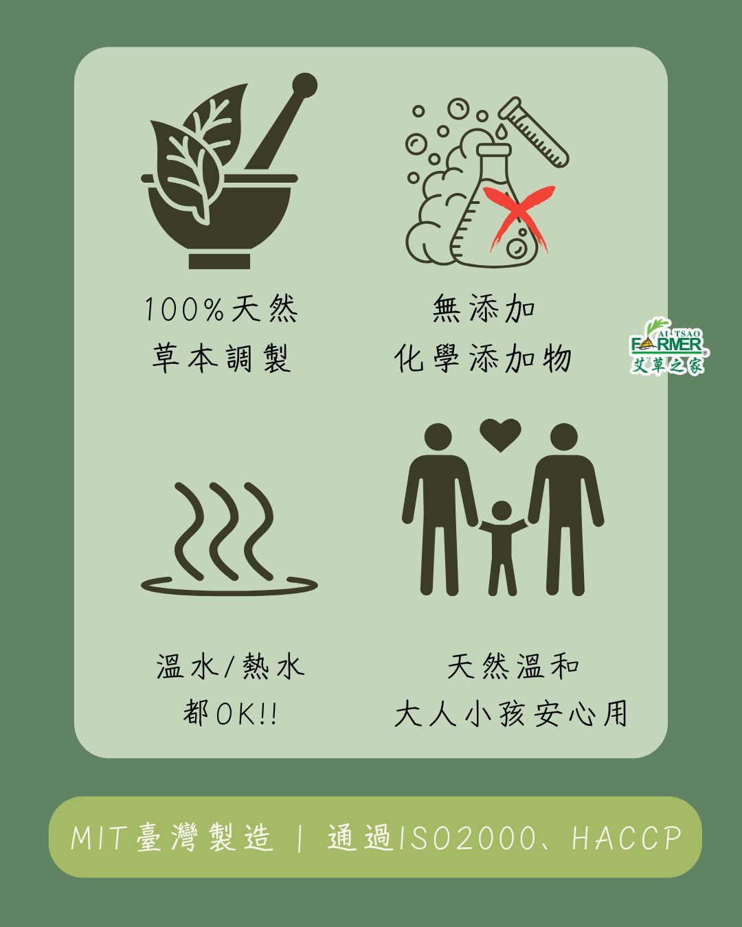 【艾草沐浴包】50g/1包、5g/10包