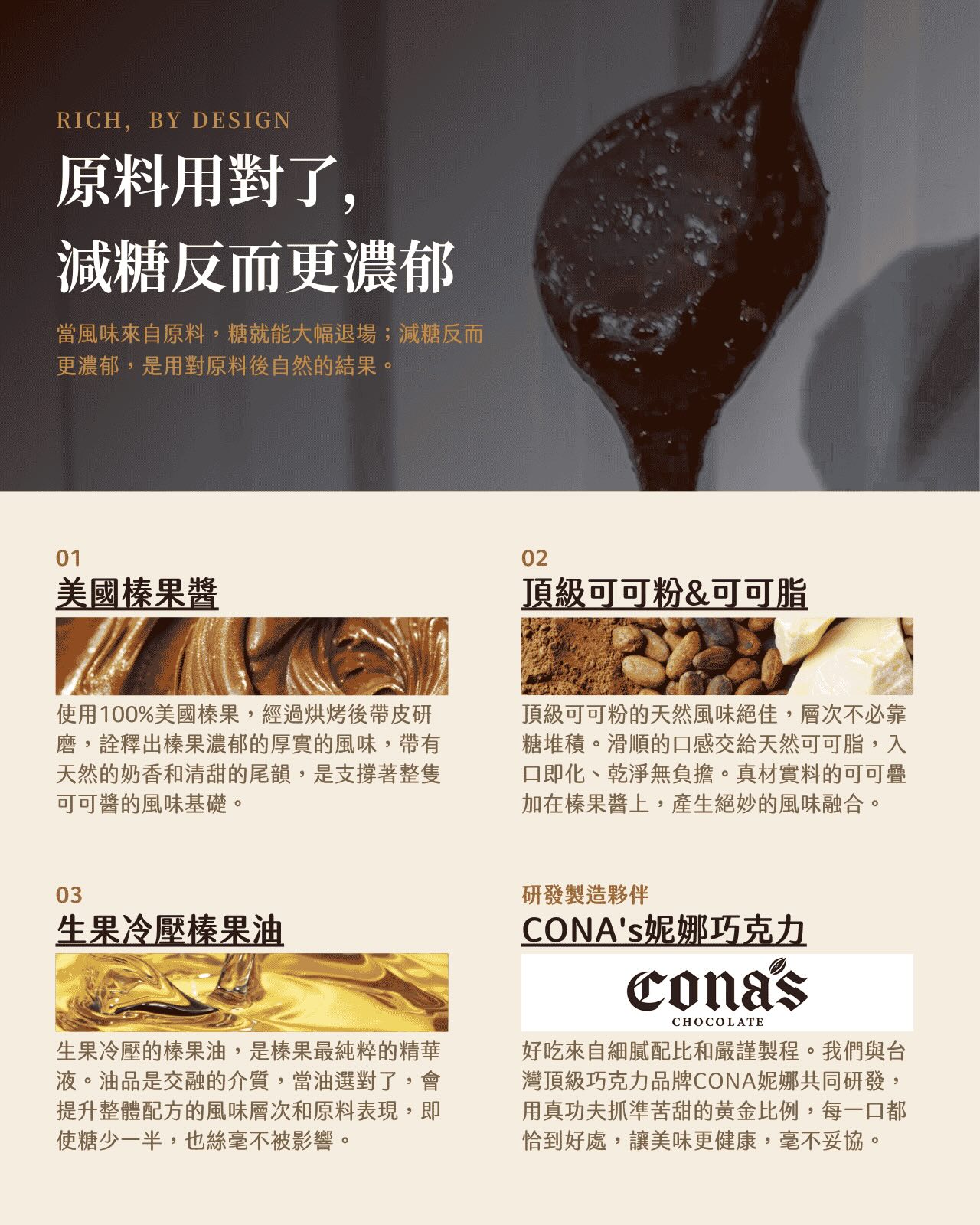 【苦甜榛果可可醬 180g】/全素
