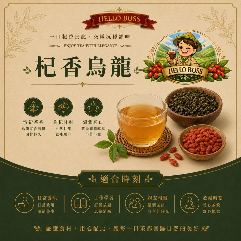 杞香烏龍茶 4g/包,30包/袋 杞香烏龍茶 4g/包,30包/袋