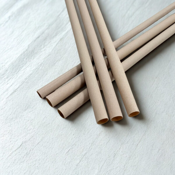台灣茶吸管6mm x 210mm(平口/紙套)250支