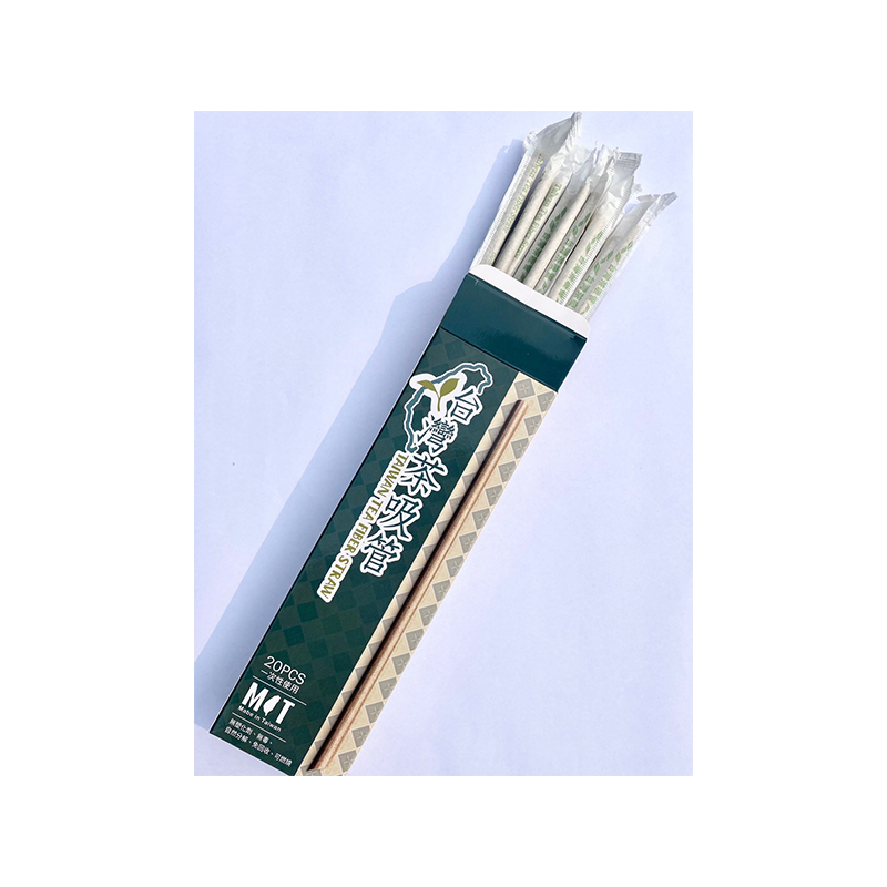6mm x 210mm 台灣茶吸管(斜口紙包) 20入
