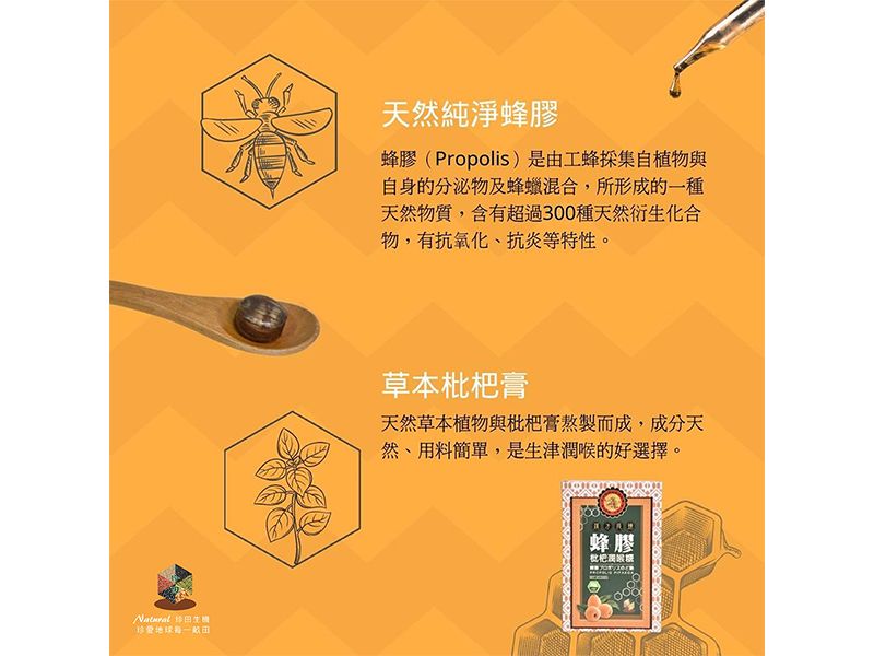 蜂膠枇杷潤喉糖